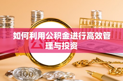莞城如何利用公积金进行高效管理与投资